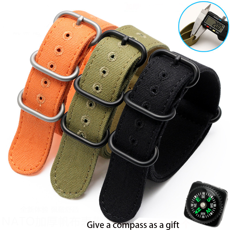 Thickened canvas Watch strap 2 - Nato Strap Nylon recension och pris