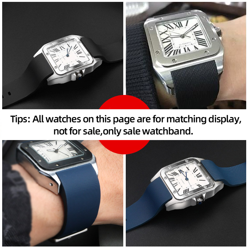 Special Interface Rubber Strap - Cartier Watch Santos recension och pris