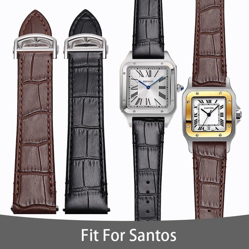 21MM LEATHER WATCH STRAP BAND  - Cartier Watch Santos recension och pris