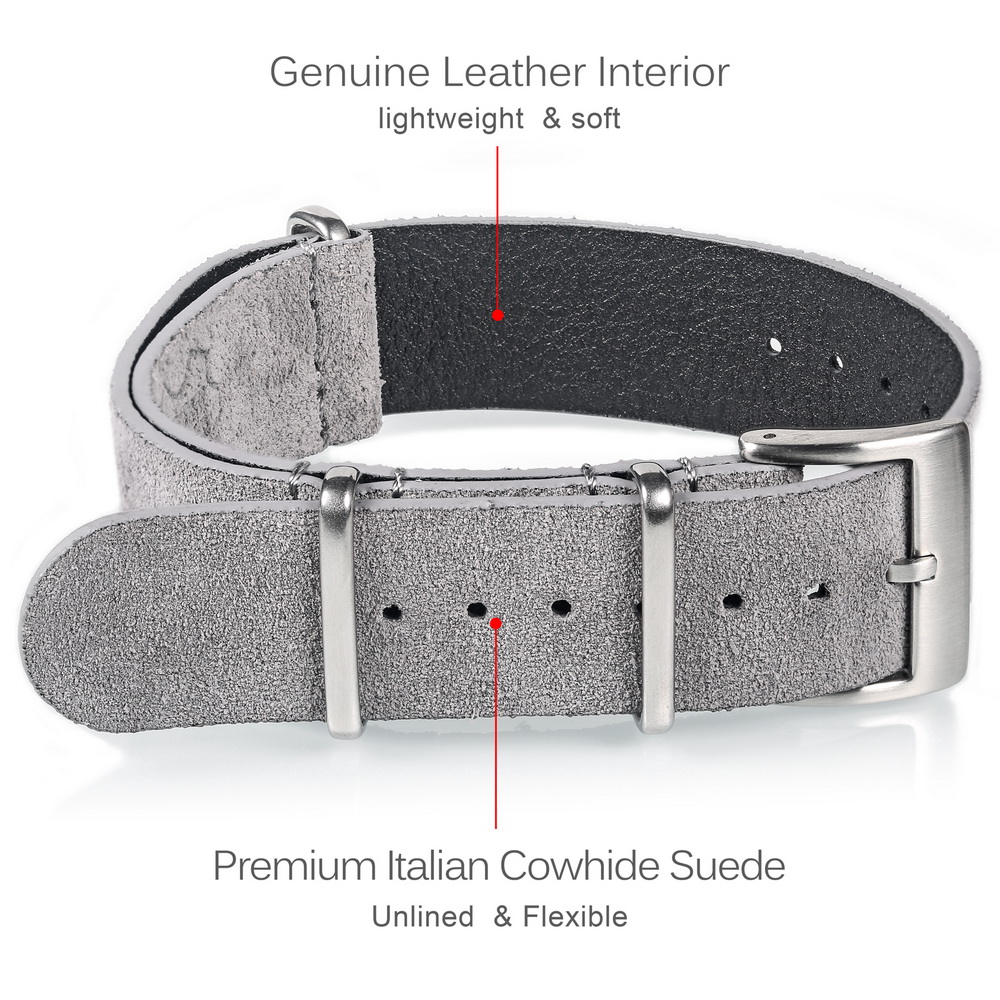 HEMSUT Genuine Leather Watch B - Suede Strap Watch recension och pris